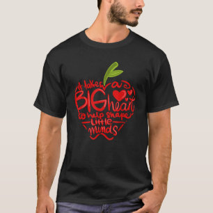 Teacher Day Appreciation Day Gift Apple Teach Lear T-Shirt