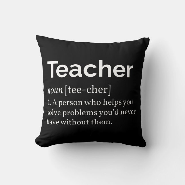 Teacher Definition Cushion (Front)