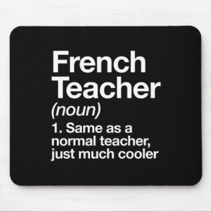 Teacher Definition Fun Back To School First Day Mouse Mat