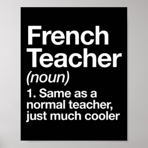 Teacher Definition Fun Back To School First Day  Poster