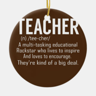 Teacher Definition Teacher Appreciation  Ceramic Tree Decoration