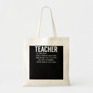 Teacher Definition Teacher Appreciation Tote Bag