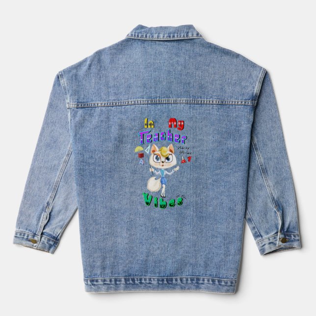 Teacher Denim Jacket (Back)