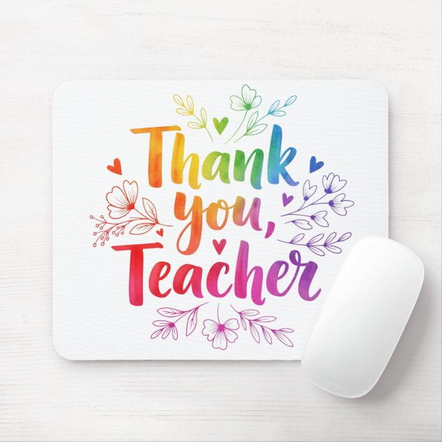 Teacher Desk Mat – Thank You, Teacher! Mouse Mat (With Mouse)