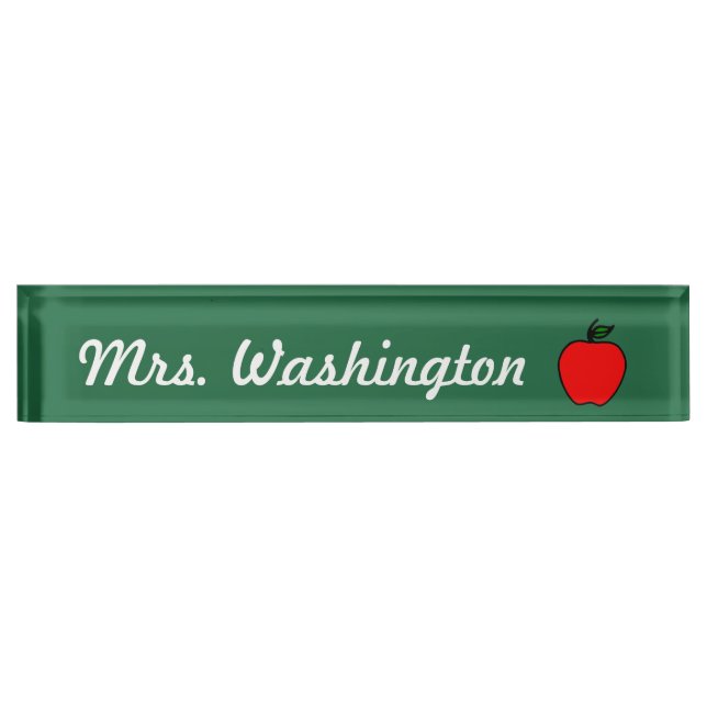 Teacher Desk Nameplate (Front)