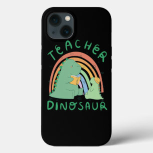 Teacher Dinosaur Positive Rainbow Teacher Cute Mot iPhone 13 Case