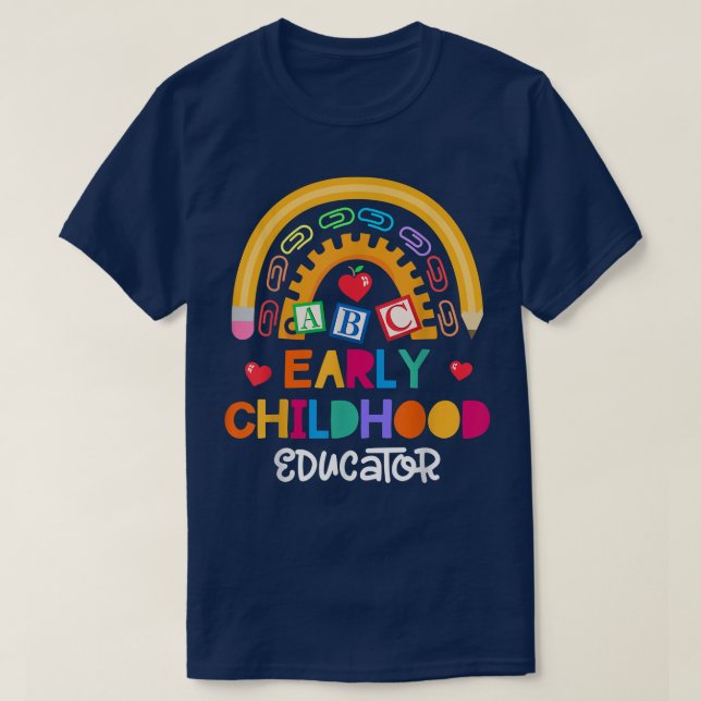 Teacher Early Childhood Educator Preschool Head St T-Shirt (Design Front)