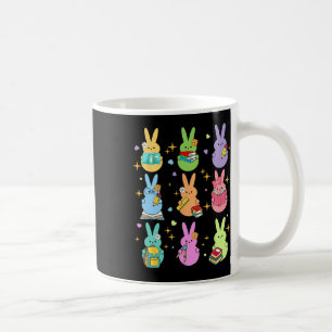 Teacher Easter Bunny Happy Easter Egg Groovy Stude Coffee Mug