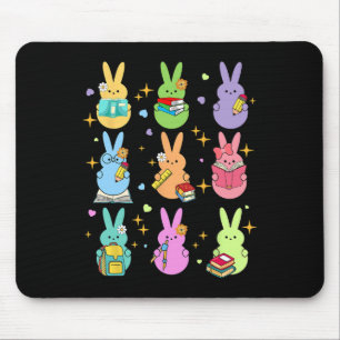Teacher Easter Bunny Happy Easter Egg Groovy Stude Mouse Mat