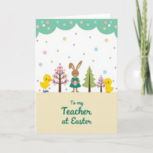 Teacher Easter Greeting Card