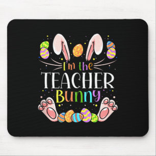 Teacher Easter Matching Family Party Bunny Face Co Mouse Mat