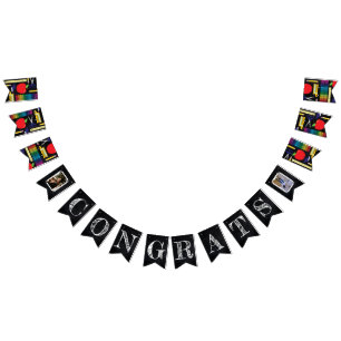 Teacher Education Chalkboard Graduation Bunting