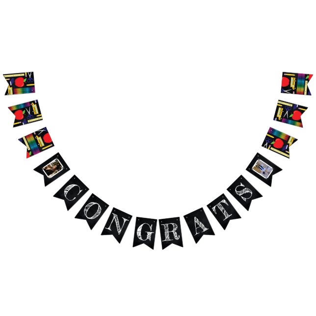 Teacher Education Chalkboard Graduation Bunting (All)