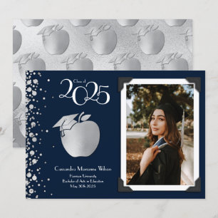 Teacher Education Navy Graduation Announcement