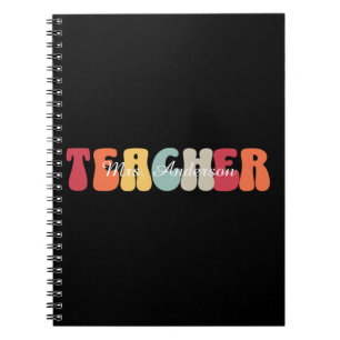 Teacher-Education-Teaching-Retro-Funny Notebook