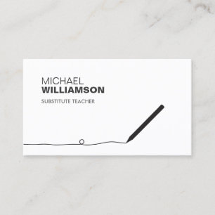Teacher, Educator Pencil Business Card