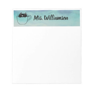 Teacher Educator Professional Cat Kitten Notepad