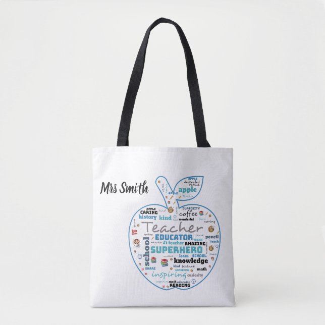 Teacher, Educator, Superhero! Tote Bag (Front)