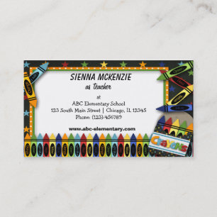 Teacher Elementary School Business Card