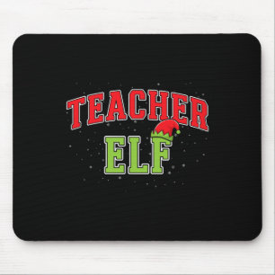 Teacher Elf Christmas Family Matching Group Xmas T Mouse Mat