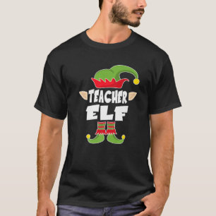 Teacher Elf Squad Teaching Christmas Elf Costume T-Shirt