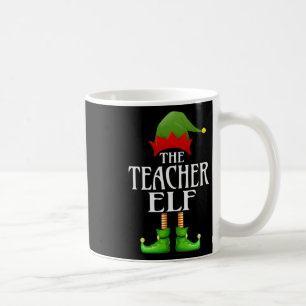 Teacher Elf Xmas Funny Family Matching Group Chris Coffee Mug