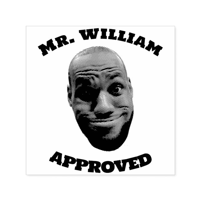 Teacher Face Stamp, Personalised Teacher Gift Self-inking Stamp (Design)