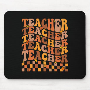 Teacher Fall Autumn Vibes Back To School Maple Lea Mouse Mat