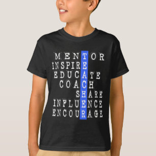 Teacher Funny Mentor Coach Gift For School Staff T-Shirt