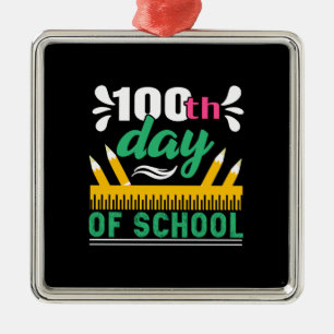 Teacher Gift 100th Day Of School Metal Tree Decoration