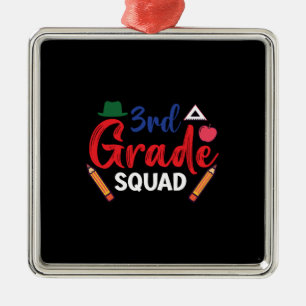 Teacher Gift   3rd Grade Squad Metal Tree Decoration