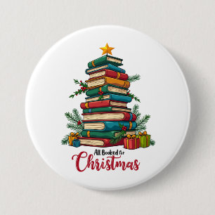 Teacher Gift All Booked For Christmas 7.5 Cm Round Badge