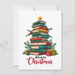 Teacher Gift All Booked For Christmas Card