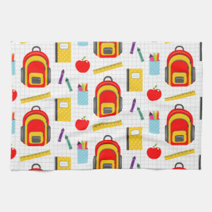 Teacher Gift Apple Back To School Tea Towel
