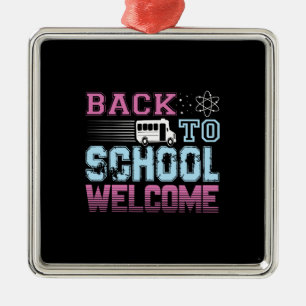 Teacher Gift Back To School Welcome Metal Tree Decoration