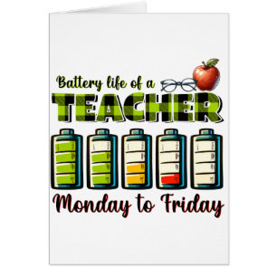 Teacher Gift Battery Life Of A Teacher