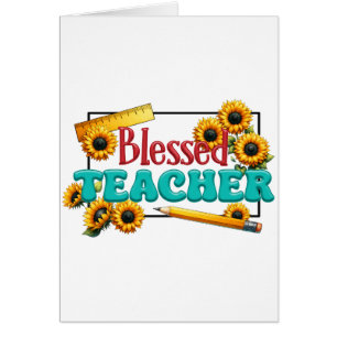 Teacher Gift Blessed Teacher
