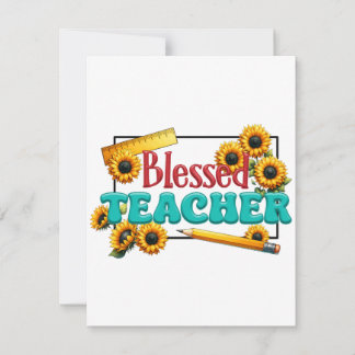 Teacher Gift | Blessed Teacher Card