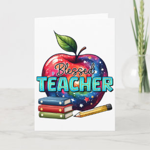 Teacher Gift Blessed Teacher Card