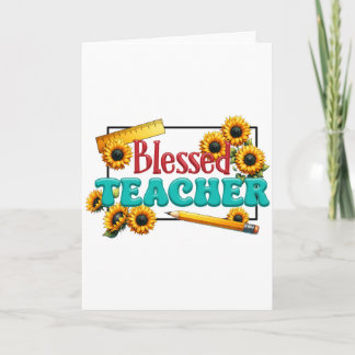 Teacher Gift | Blessed Teacher Card