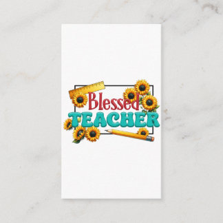 Teacher Gift | Blessed Teacher Enclosure Card