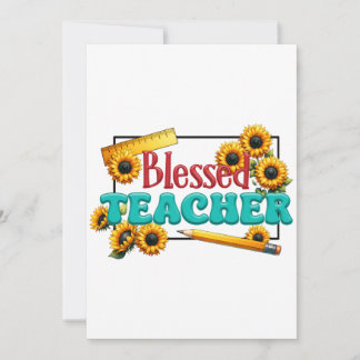 Teacher Gift | Blessed Teacher Invitation