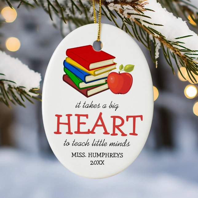 Teacher Gift Christmas Ceramic Tree Decoration (Creator Uploaded)