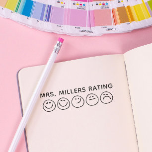 Teacher Gift Custom Classroom School Review  Self-inking Stamp