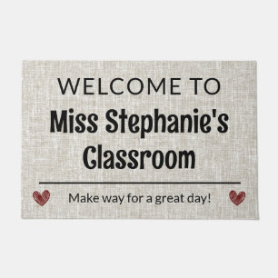 Teacher Gift Customisable Classroom Welcome Doorma Doormat