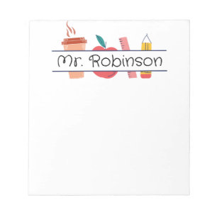 Teacher Gift, Customizable Notepad, Back to School Notepad
