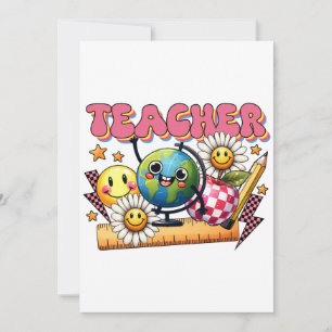 Teacher Gift Floral Teacher Invitation