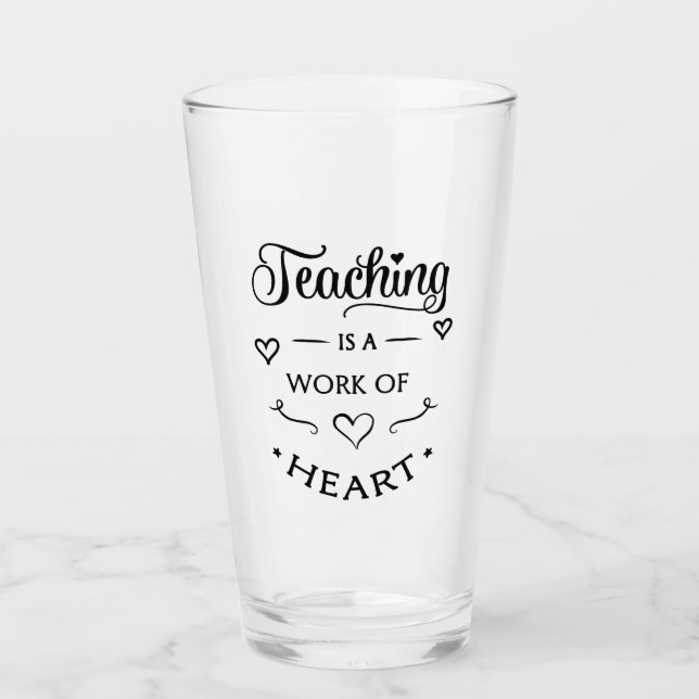 Teacher Gift Glass Tumblers (Front)