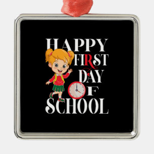 Teacher Gift Happy 100th Day Of School Metal Tree Decoration
