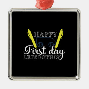 Teacher Gift Happy First Day Let S Do This Metal Tree Decoration